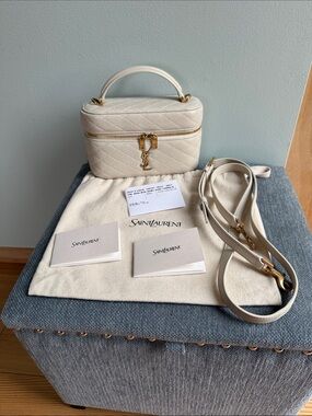 NWT Authentic Saint Laurent Gaby Vanity Lambskin bag
